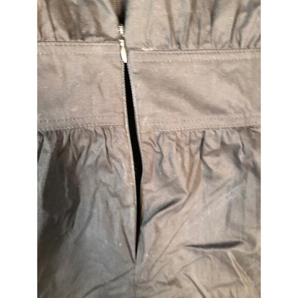 Donna Morgan Elkin Dress Ruffle Sleeve 2 Tier Fit & Flare Mini Black NWT Size 14 - Picture 7 of 12